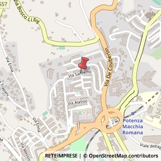 Mappa Via Sanremo, 88, 85100 Potenza, Potenza (Basilicata)