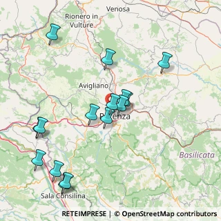 Mappa Via Raffaele Danzi, 85100 Potenza PZ, Italia (18.288)