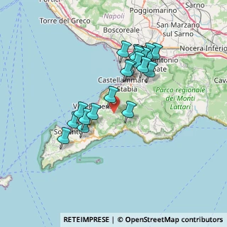 Mappa Via Cirignano, 80069 Vico Equense NA, Italia (6.905)