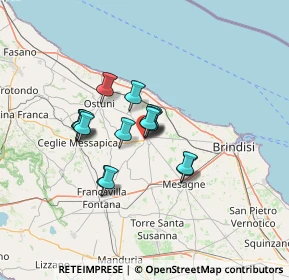 Mappa Via Ceglie, 72019 San Vito dei Normanni BR, Italia (10.05933)