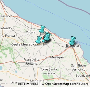 Mappa Via Padre Bronte, 72019 San Vito dei Normanni BR, Italia (6.92273)