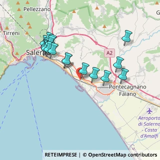 Mappa Via San Leonardo 120 Traversa Migliaro, 84129 Salerno SA, Italia (4.08353)