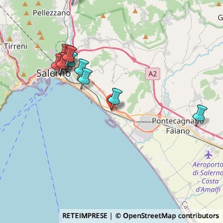 Mappa Via San Leonardo 120 Traversa Migliaro, 84129 Salerno SA, Italia (5.05333)
