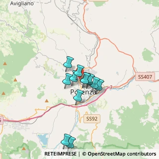 Mappa Via D. di Giura, 85100 Potenza PZ, Italia (2.825)