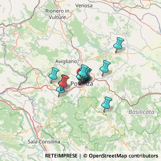 Mappa Via D. di Giura, 85100 Potenza PZ, Italia (7.302)