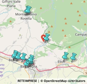 Mappa 84062 OLEVANO SUL TUSCIANO SA, Italia (5.61615)