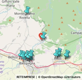 Mappa 84062 OLEVANO SUL TUSCIANO SA, Italia (5.04813)