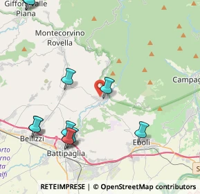 Mappa 84062 OLEVANO SUL TUSCIANO SA, Italia (5.845)