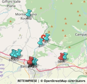 Mappa 84062 OLEVANO SUL TUSCIANO SA, Italia (5.27063)