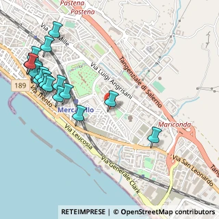 Mappa Via Montebello, 84132 Salerno SA, Italia (0.722)