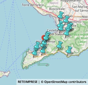 Mappa Punta Gradelle S.C. A R L, 80069 Vico Equense NA, Italia (6.55529)