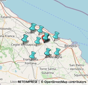 Mappa Via Giudice Raffaele Sardelli, 72019 San Vito dei Normanni BR, Italia (9.02067)