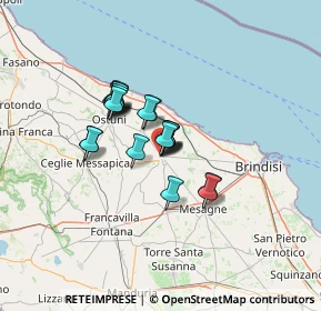 Mappa Via Antonio Sardelli, 72019 San Vito dei Normanni BR, Italia (9.238)