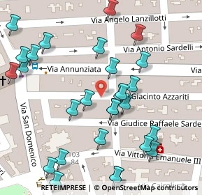 Mappa Via Antonio Sardelli, 72019 San Vito dei Normanni BR, Italia (0.06786)