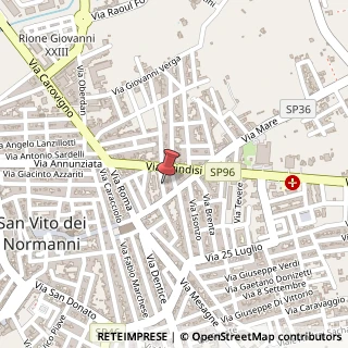Mappa Via Guglielmo Marconi, 9, 72019 San Vito dei Normanni, Brindisi (Puglia)