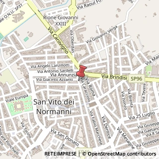Mappa Via Garibaldi, 16, 72019 San Vito dei Normanni, Brindisi (Puglia)