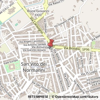 Mappa Via Garibaldi, 6, 72019 San Vito dei Normanni, Brindisi (Puglia)