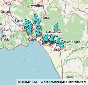 Mappa Via Vicinale Monticelli, 84131 Salerno SA, Italia (9.876)