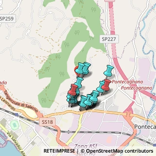 Mappa Via Vicinale Monticelli, 84131 Salerno SA, Italia (0.80345)