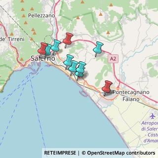 Mappa Via Carso, 84132 Salerno SA, Italia (2.87636)