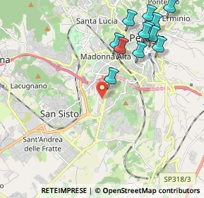 Mappa Via del Mercato, 06128 Perugia PG, Italia (2.4975)