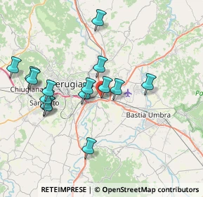 Mappa Via Gutemberg, 06089 Torgiano PG, Italia (7.64667)