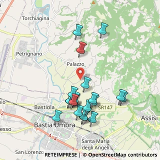 Mappa Via del Colle, 06081 Assisi PG, Italia (2.0065)