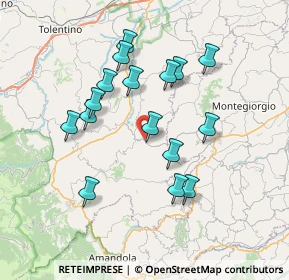 Mappa Via Crocifisso, 62020 Sant'Angelo in Pontano MC, Italia (6.92813)