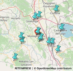 Mappa Via Portella della Ginestra, 53045 Montepulciano SI, Italia (14.37143)