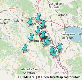 Mappa Via Portella della Ginestra, 53045 Montepulciano SI, Italia (9.05375)