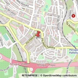 Mappa Via Palermo, 50 b, 06124 Perugia, Perugia (Umbria)
