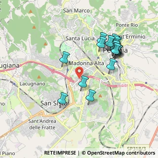 Mappa Via della Madonna Alta, 06128 Perugia PG, Italia (2.0765)