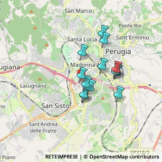 Mappa Via della Madonna Alta, 06128 Perugia PG, Italia (1.43538)