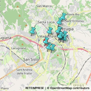 Mappa Via della Madonna Alta, 06128 Perugia PG, Italia (1.43533)