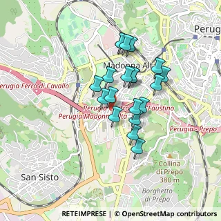 Mappa Via della Madonna Alta, 06128 Perugia PG, Italia (0.7195)