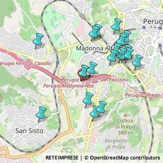 Mappa Via della Madonna Alta, 06128 Perugia PG, Italia (1.0785)