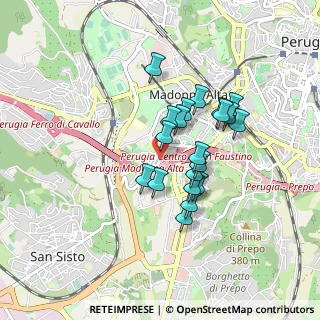 Mappa Via della Madonna Alta, 06128 Perugia PG, Italia (0.7135)