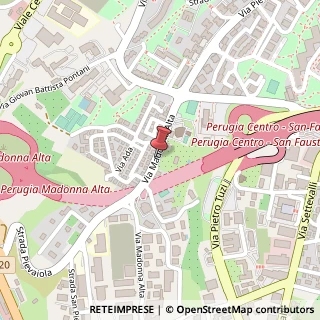Mappa Via della madonna alta 131, 06128 Perugia, Perugia (Umbria)
