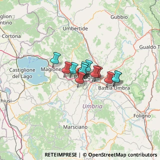 Mappa Via della Madonna Alta, 06128 Perugia PG, Italia (6.77231)