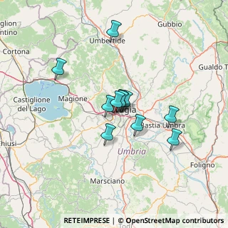 Mappa Via della Madonna Alta, 06128 Perugia PG, Italia (9.99636)