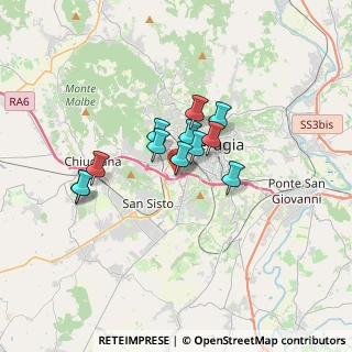 Mappa Via della Madonna Alta, 06128 Perugia PG, Italia (2.47667)
