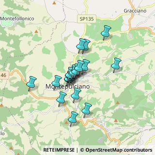 Mappa Via dello Stadio, 53045 Montepulciano SI, Italia (1.2865)