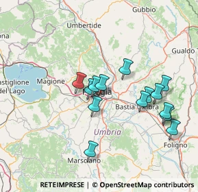 Mappa Via Romana, 06126 Perugia PG, Italia (13.85143)