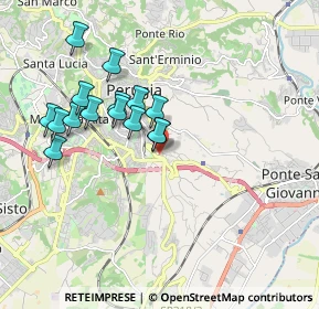 Mappa Via Romana, 06126 Perugia PG, Italia (1.752)
