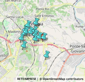 Mappa Via Romana, 06126 Perugia PG, Italia (1.36563)