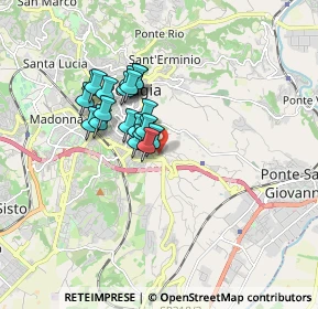 Mappa Via Romana, 06126 Perugia PG, Italia (1.312)