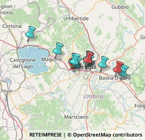 Mappa Via Corcianese, 06128 Perugia PG, Italia (9.41667)