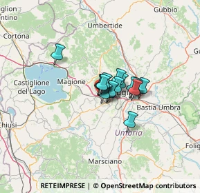 Mappa Via Corcianese, 06128 Perugia PG, Italia (6.33563)