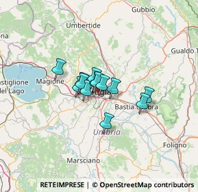 Mappa Via Monte Vettore, 06126 Perugia PG, Italia (7.32308)