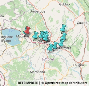 Mappa Via Monte Vettore, 06126 Perugia PG, Italia (8.38667)